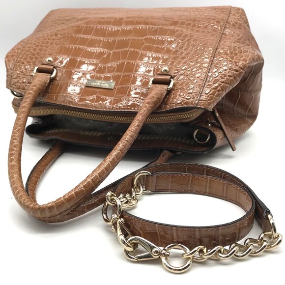 Kate Spade Chambers Street Croc Embossed Sloan Bag - Picture 10 of 12